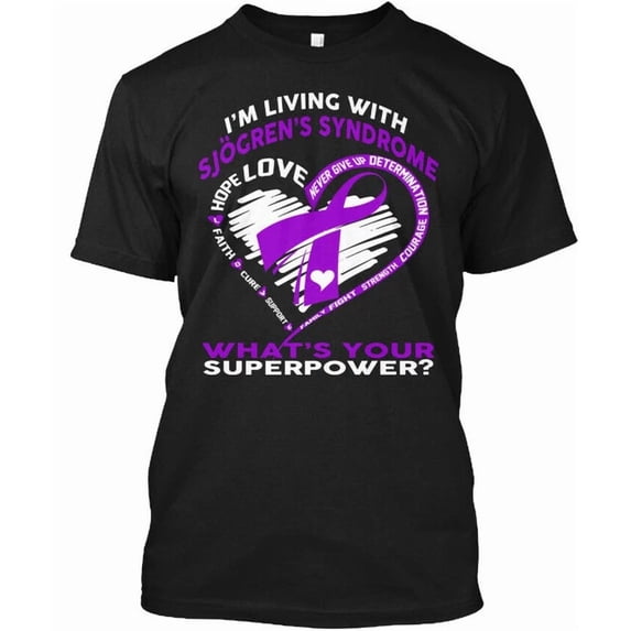Reprint Rare Living With Sjogrens Syndrome I Am Leaving T-Shirt Made in USA Size S to 5XL