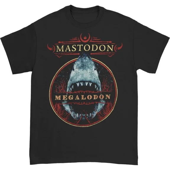 Reprint Rare MASTODON cd lgo LEVIATHAN MEGALODON Official SHIRT LG New skye the sun remission