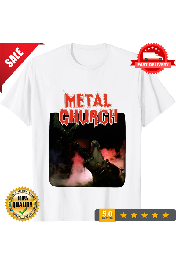 Reprint Rare METAL CHURCH OVERKILL NEW BLACK T-SHIRT, ULTRA LIMITED-TH75344