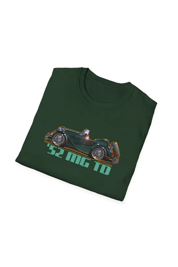 Reprint Rare MG TD 1952 Vintage Classic Car Tee - 6 Colors