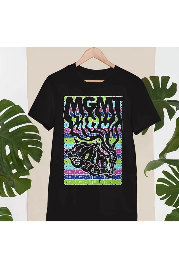 Reprint Rare MGMT band T-shirt BLack Short Sleeve All Sizes S to 345XL