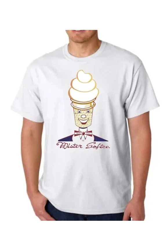 Reprint Rare MISTER SOFTEE VINTAGE REPRODUCTION STYLE TEE TSHIRT ICE CREAM SOFT SERVE