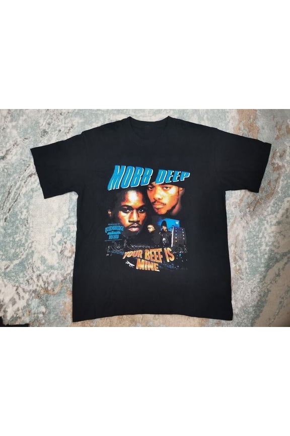 Reprint Rare MOBB DEEP YOUR BEEF IS MINE Shirt Black Mens Unisex S-5XL SU525