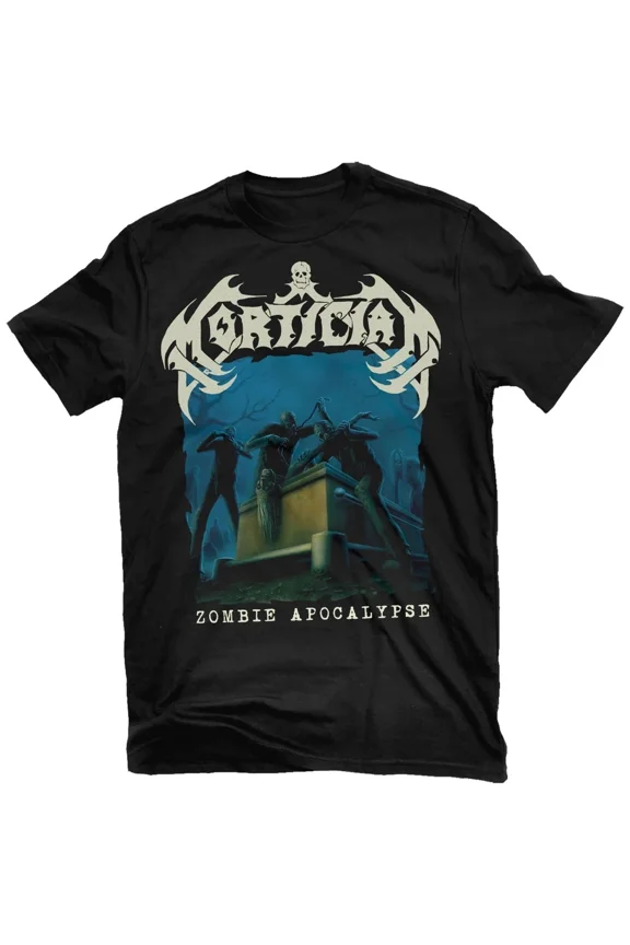 Reprint Rare MORTICIAN cd lgo ZOMBIE APOCALYPSE Official SHIRT XL New final bloodbath session