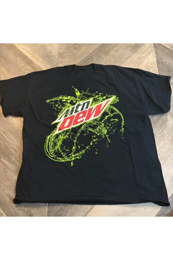 Reprint Rare MTN DEW SODA DRINK GRAPHIC UNISEX TEE S-5XL