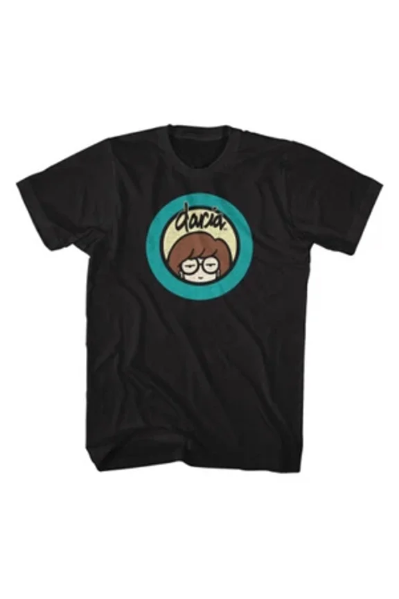 Reprint Rare MTV Daria Logo Black T-Shirt