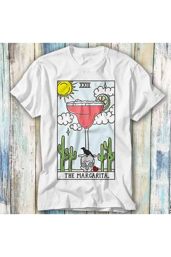 Reprint Rare Margarita Tarot Reading Future Card T Shirt Meme Gift Funny Top Tee Style Unisex