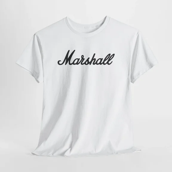 Reprint Rare Marshall Amplification Unisex White Tshirt Cotton Tee Sizes S-3XL Rock Music Fan