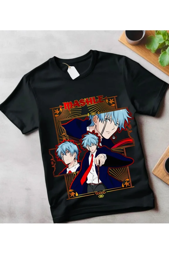 Reprint Rare Mashle T-Shirt Magic and Muscles Mash Cream Puff Anime Gifts Shirt All Size