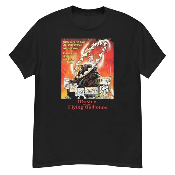 Reprint Rare Master of the Flying Guillotine (1976) martial arts fan art t-shirt