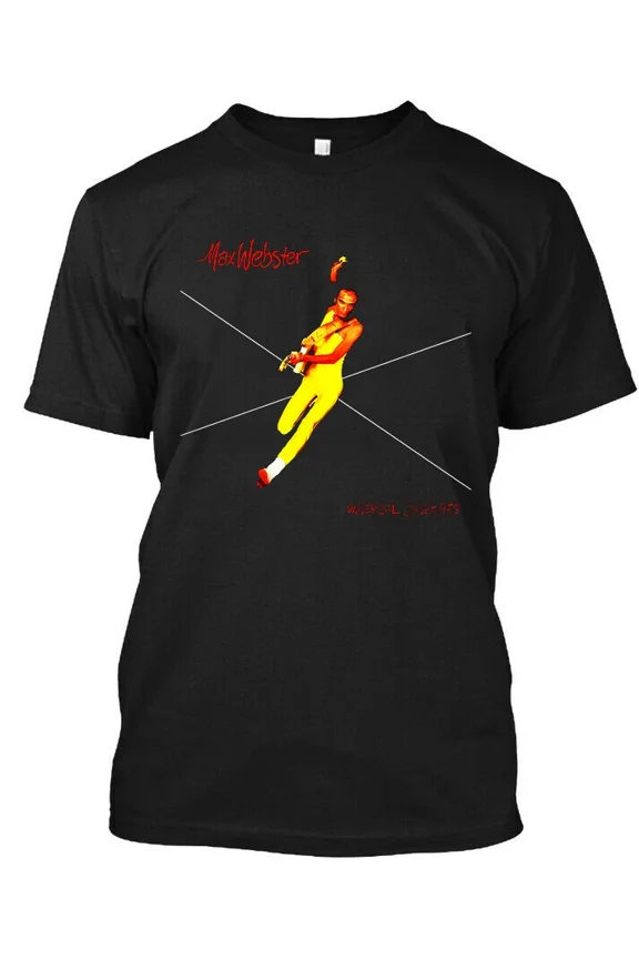 Reprint Rare Max Webster Universal Juveniles Canadian Heavy Music Art Logo T-Shirt S-5XL