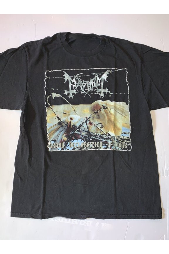 Reprint Rare Mayhem Band Grand Declaration of War Adult Unisex T-Shirt S To 5XL GS169