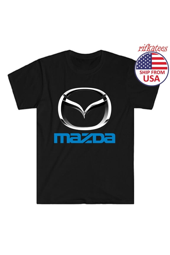 Reprint Rare Mazda Car Japan Racing Team Men's Black T-Shirt Size S to 5XL
