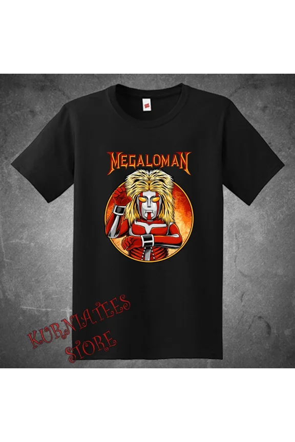 Reprint Rare Megaloman Japan Super Hero Anime Cartoon Men's Black Size S to 5XL