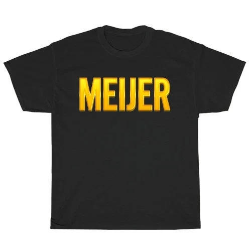 Reprint Rare Meijer Groceries Logo (2) American Men's T-Shirt Funny Size S to 5XL