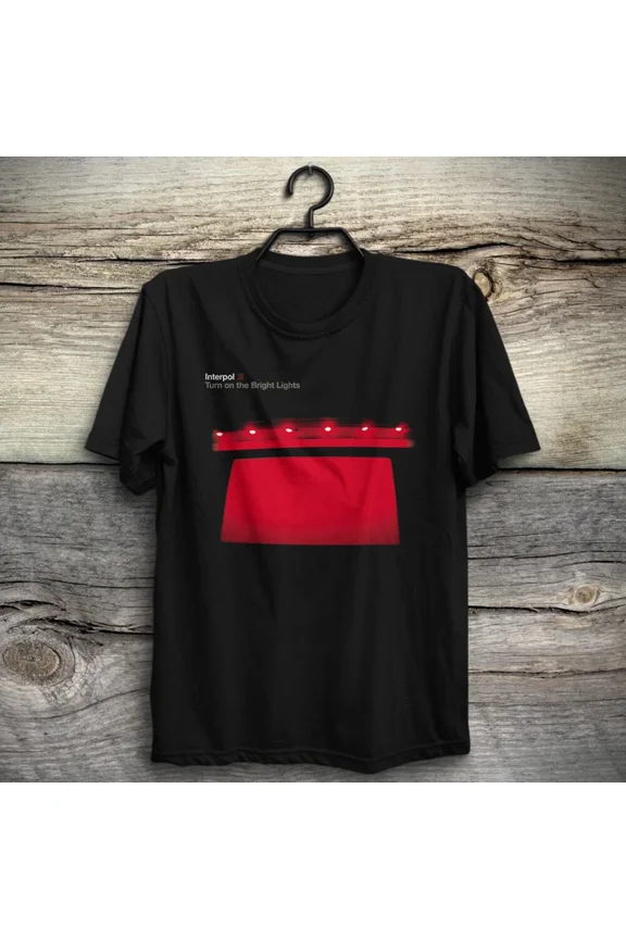 Reprint Rare Men Cotton S 5 XL T-shirt Turn on the Bright Lights Tee Interpol rock Paul Bank
