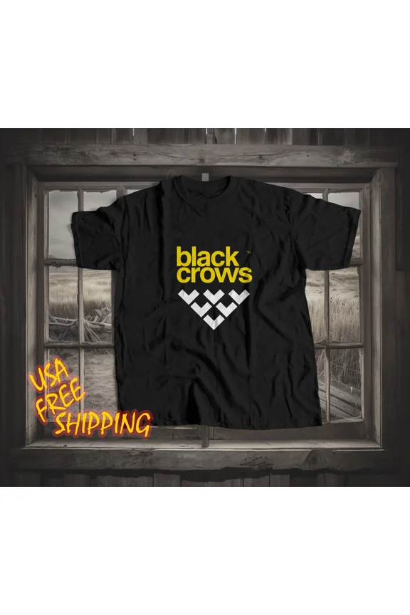 Reprint Rare Men's SHIRT BLACK CROWS SKIS Logo Funny T-shirt Made In America S to 5XL