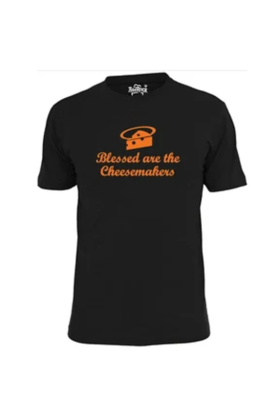 Reprint Rare Mens Blessed Are Te Cheesemakers Funny T Shirt Monty Python Brian