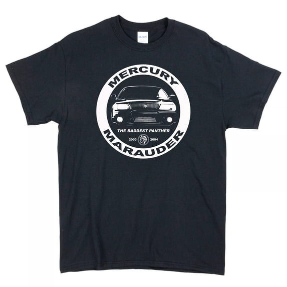 Reprint Rare Mercury Marauder The Baddest Panther T-Shirt, car shirt Unisex tee