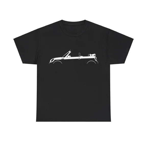 Reprint Rare Mini Cooper Cabrio R57 Silhouette Car T-shirt