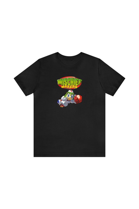 Reprint Rare Mischief Makers N64 Cover Art Retro Style Unisex Short Sleeve Tee T-Shirt