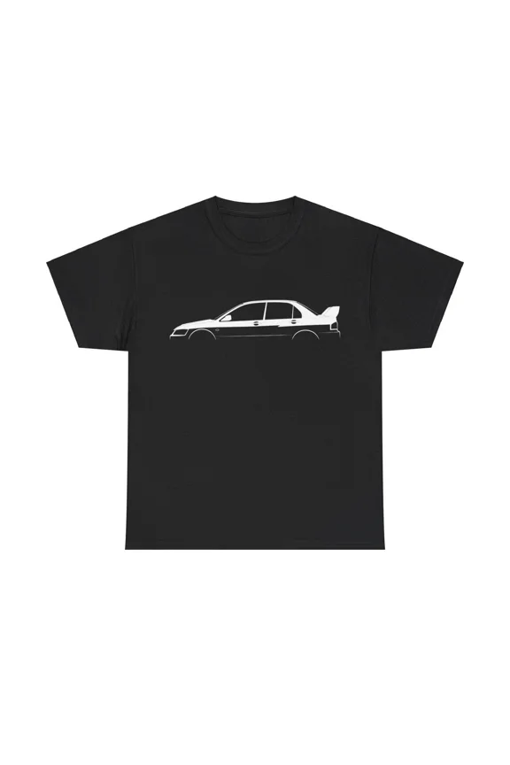 Reprint Rare Mitsubishi Lancer Evolution IX MR GSR Silhouette Car T-shirt