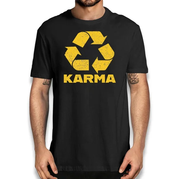 Reprint Rare Motivational T-Shirt - Karma Recycler Graphic Tee - Positivity Unisex Shirt