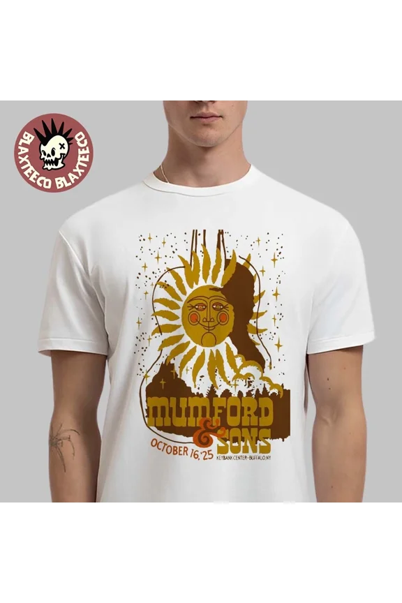 Reprint Rare Mumford And Sons Buffalo venue poster KeyBank Center T-Shirt