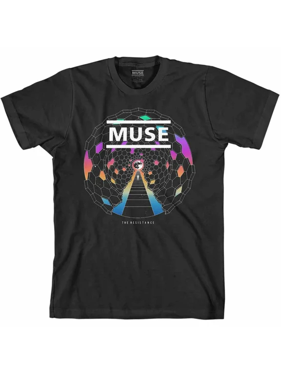 Reprint Rare Muse Resistance Moon Black T-Shirt NEW OFFICIAL
