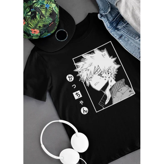 Reprint Rare My Hero Academia,Kacchan, Katsuki Bakugou,Plus Ultra,Todoroki,UNISEX T-Shirt