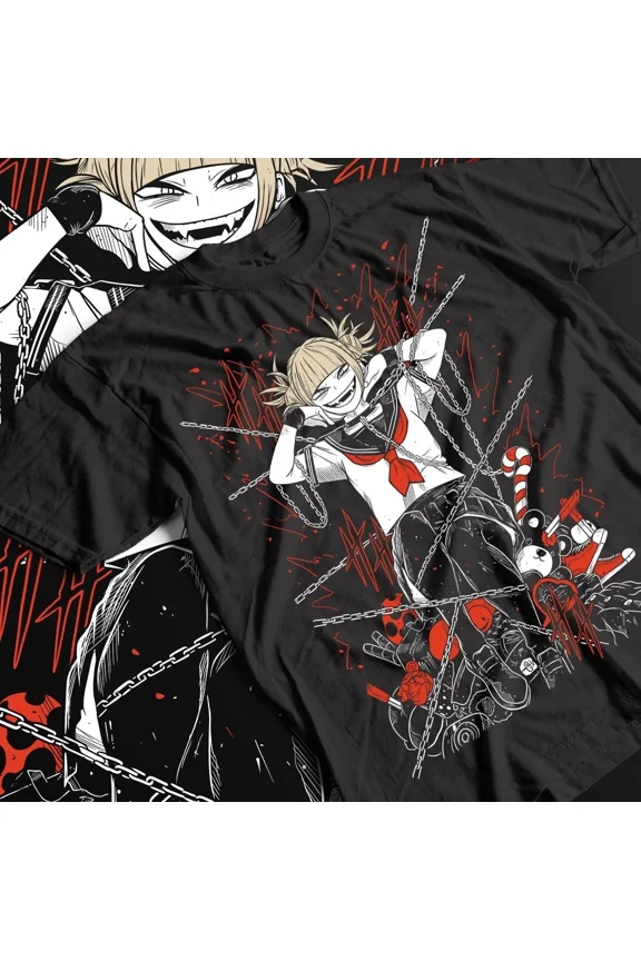 Reprint Rare My Hero Academia T-Shirt, Himiko Toga, Izuku Midoriya, Unisex Tee, Kawaii Gift