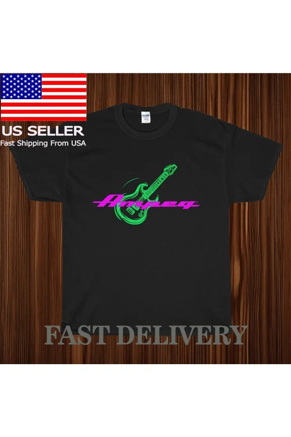 Reprint Rare NEW AMPEG AMPS BASS AMP GUITAR LOGO T-SHIRT FUNNY AMERICAN USA SIZE S-5XL