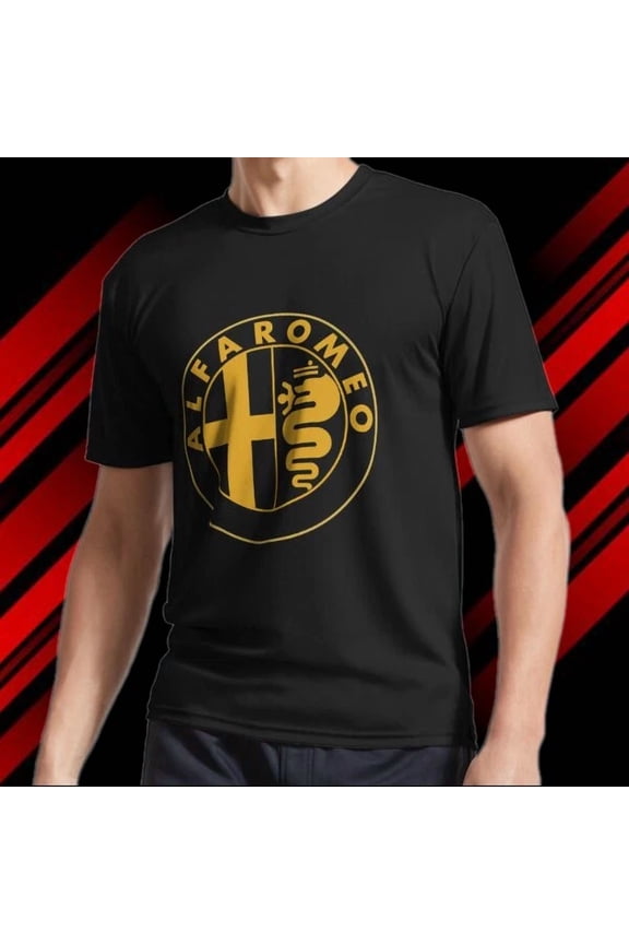 Reprint Rare NEW! Alfa Romeo Logo Funny USA Size Unisex Hoodie & T-Shirt