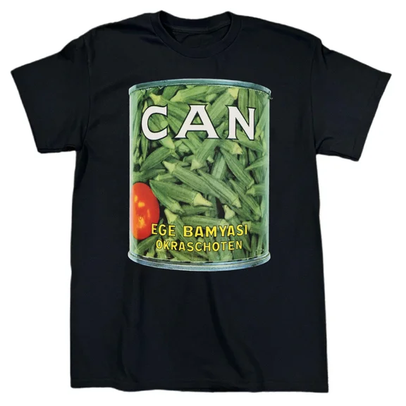 Reprint Rare NEW CAN Band Ege Bamyasi Album Heavy Cotton Black S-5XL T Shirt AG700