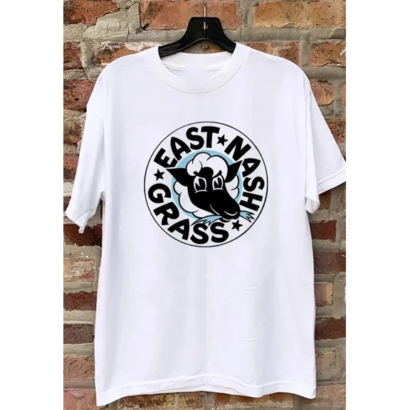 Reprint Rare NEW East Nash Grass Band Logo White T Shirt All Size S-5Xl HH547