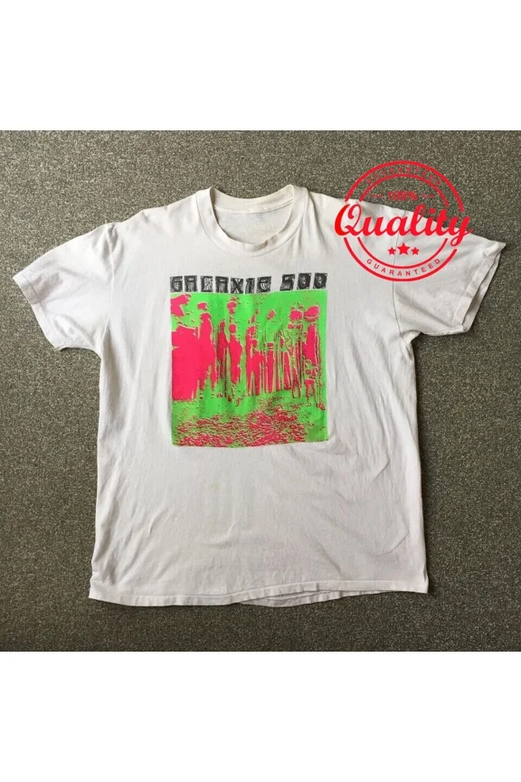 Reprint Rare NEW Galaxie 500 Band Short Sleeve Cotton White All Size Shirt IT4648