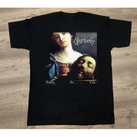 Reprint Rare NEW HOT Cryptopsy Black Cotton All size S-5XL Gift For Fans T-shirt DM112