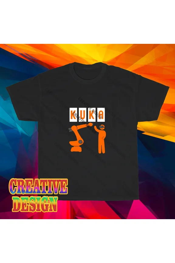 Reprint Rare NEW! Kuka Robotics Company Logo Long Sleeve T-Shirt Funny Size S to 5XL