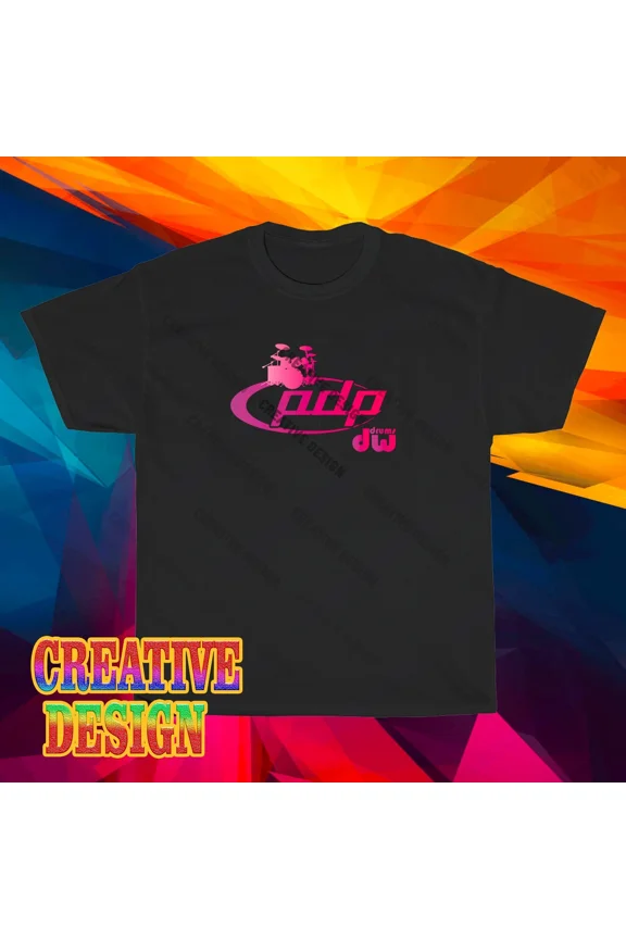 Reprint Rare NEW! PDP DW Drum's Logo Long Sleeve T-Shirt Funny Size S to 5XL