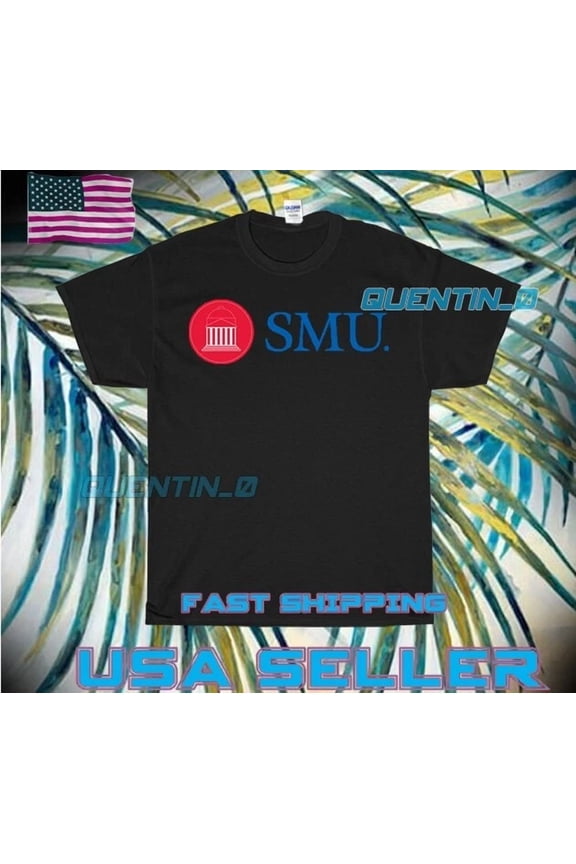 Reprint Rare NEW PREMIUM SMU SOUTHERN METHODIST UNIVERSITY LOGO T-SHIRT FUNNY SIZE S-5XL
