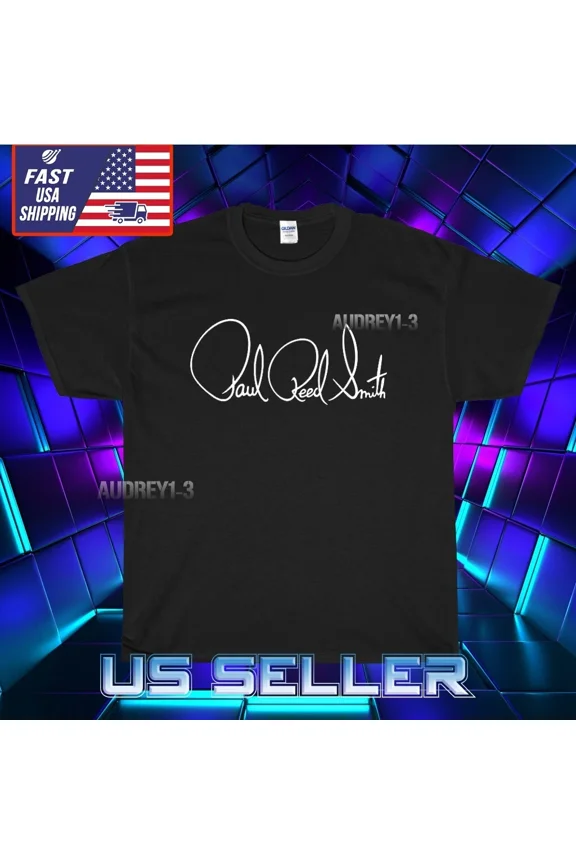 Reprint Rare NEW PRS GUITARS PAUL REED SMITH MEN'S LOGO T-SHIRT FUNNY AMERICAN USA SIZE S-5XL