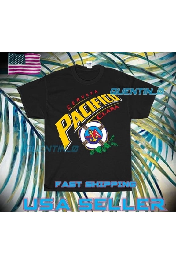 Reprint Rare NEW SHIRT CERVEZA PACIFICO CLARA MEXICO LOGO T-SHIRT FUNNY UNISEX SIZE S-5XL