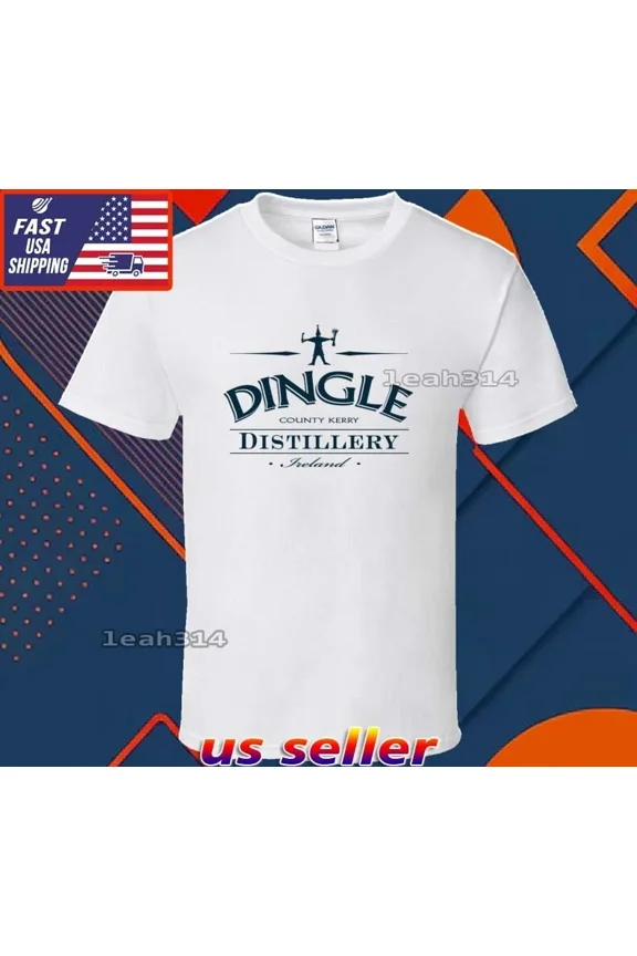 Reprint Rare NEW SHIRT DINGLE COUNTY DISTILLERY LOGO T-SHIRT FUNNY USA UNISEX SIZE S-5XL