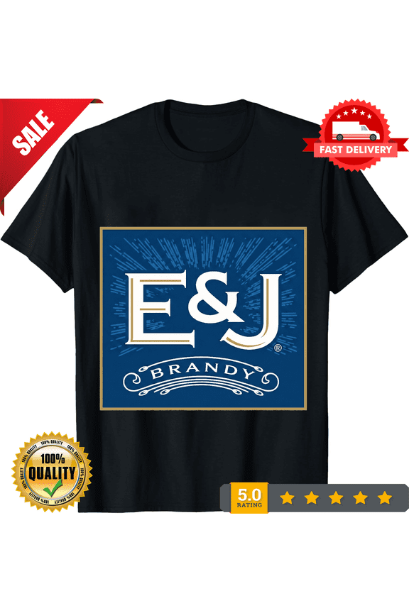 Reprint Rare NEW SHIRT E&J BRANDY LOGO T-SHIRT FUNNY AMERICAN USA UNISEX SIZE S-5XL, CROWD FAVORIT-TH76866