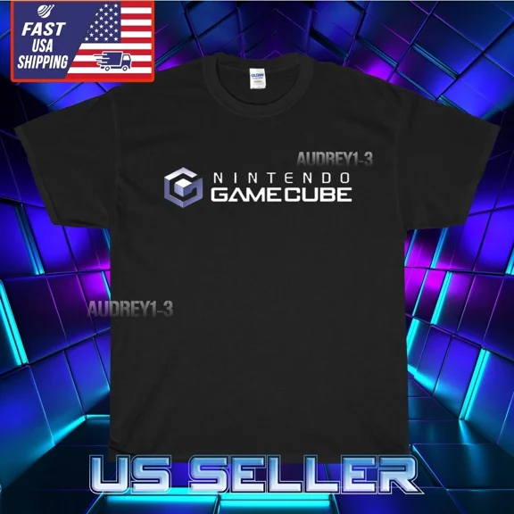 Reprint Rare NEW SHIRT GAMECUBE RETRO VIDEO GAME LOGO FUNNY AMERICAN USA UNISEX SIZE S-5XL
