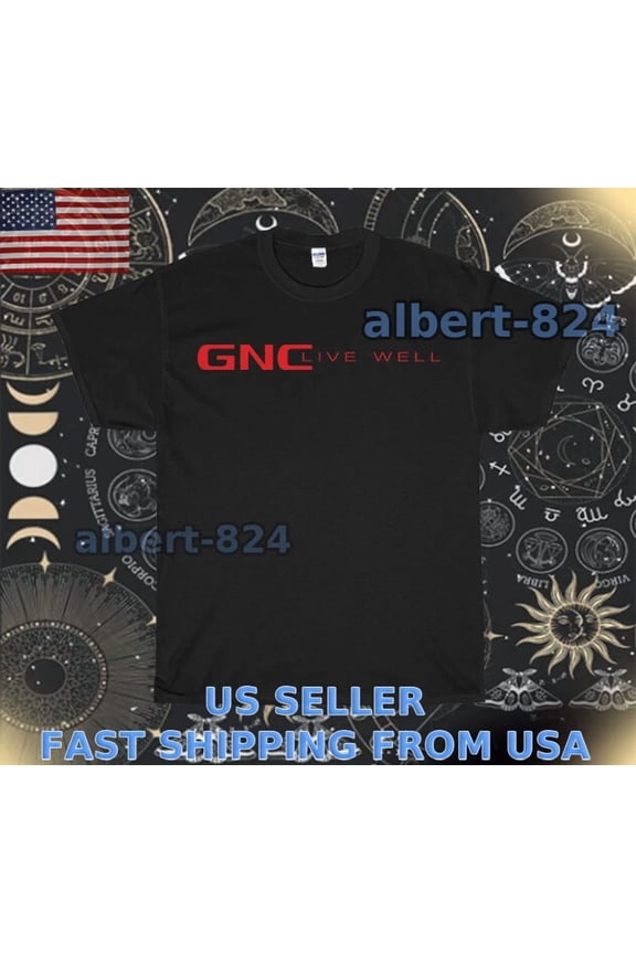 Reprint Rare NEW SHIRT GNC NUTRITION SUPPLEMENTS STORE T-SHIRT FUNNY AMERICAN SIZE S TO 5XL