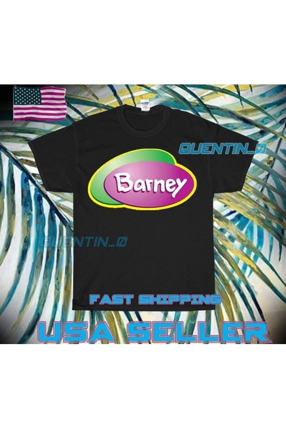 Reprint Rare NEW SHIRT PREMIUM BARNEY LOGO T-SHIRT FUNNY UNISEX SIZE S-5XL