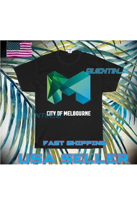 Reprint Rare NEW SHIRT PREMIUM CITY OF MELBOURNE LOGO T-SHIRT FUNNY UNISEX SIZE S-5XL