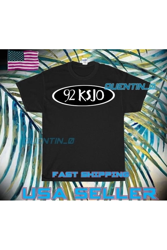 Reprint Rare NEW SHIRT PREMIUM KSJO 92 RADIO LOGO T-SHIRT FUNNY UNISEX SIZE S-5XL