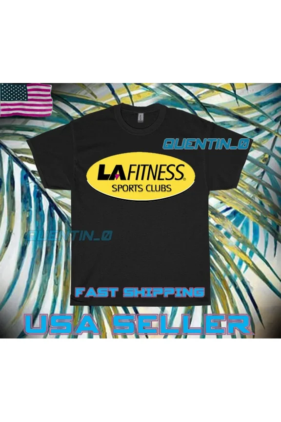 Reprint Rare NEW SHIRT PREMIUM LA FITNESS GYM WORKOUT LOGO T-SHIRT FUNNY UNISEX SIZE S TO 5XL
